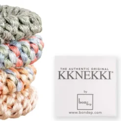 Haargummi KKNEKKI 4er-Set Bundle 21 - beige, lindgrün & bunt