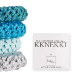 Haargummi KKNEKKI 4er-Set Bundle 64 - türkis & silber