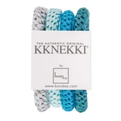 Haargummi KKNEKKI 4er-Set Bundle 64 - türkis & silber