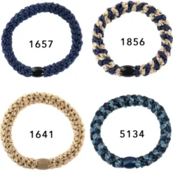 Haargummi KKNEKKI 4er-Set Bundle 3 - beige & navy blau