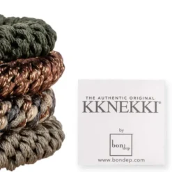 Haargummi KKNEKKI 4er-Set Bundle 33 - braun, grün & grau