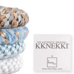 Haargummi KKNEKKI 4er-Set Bundle 17 - weiß & hellblau