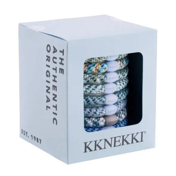Haargummi KKNEKKI 8er-Set Geschenkbox - Sky Edition blau
