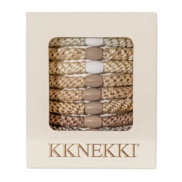 Haargummi KKNEKKI 8er-Set Geschenkbox - Creme Edition