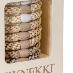 Haargummi KKNEKKI 8er-Set Geschenkbox - Creme Edition