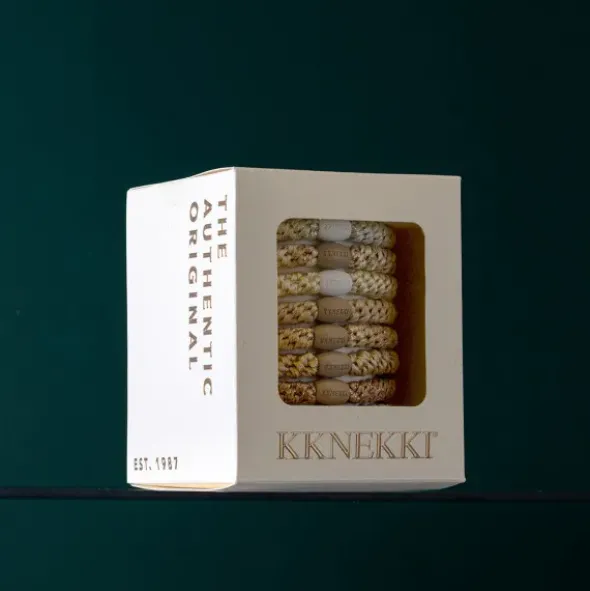Haargummi KKNEKKI 8er-Set Geschenkbox - Creme Edition