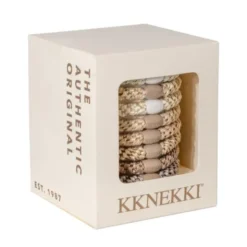 Haargummi KKNEKKI 8er-Set Geschenkbox - Creme Edition