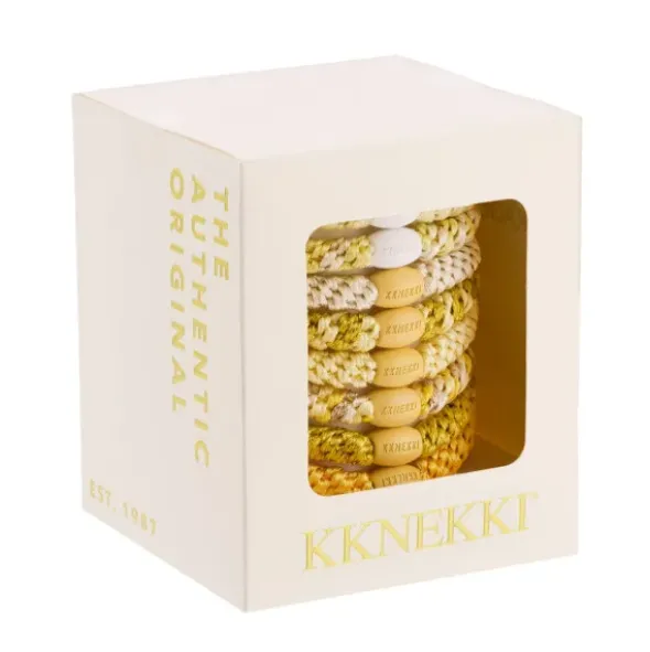Haargummi KKNEKKI 8er-Set Geschenkbox - Butter Edition gelb