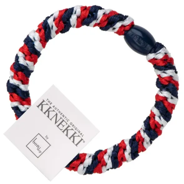 Haargummi KKNEKKI Flag - Frankreich / England UK / Niederlande / Norwegen rot, weiß, blau
