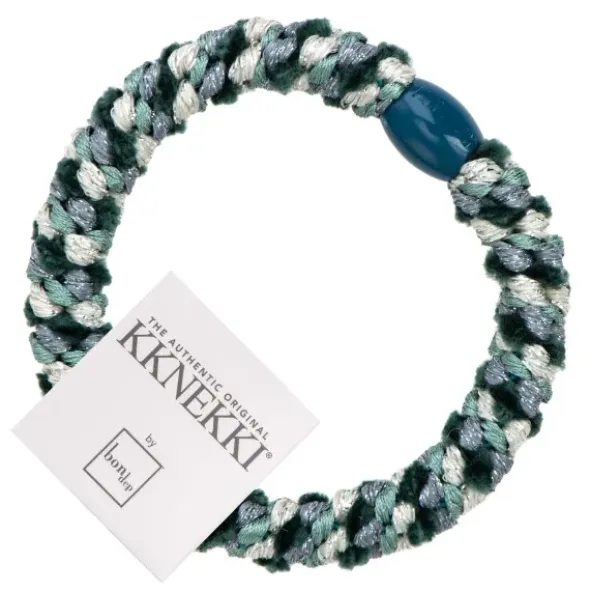 Haargummi KKNEKKI - grün grau glitter