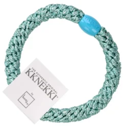 Haargummi KKNEKKI - grün silber glitter