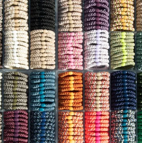 Haargummi KKNEKKI Lace - senfgelb glitter