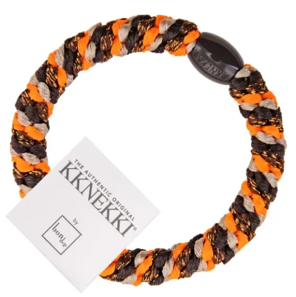 Haargummi KKNEKKI - Mix braun neon orange