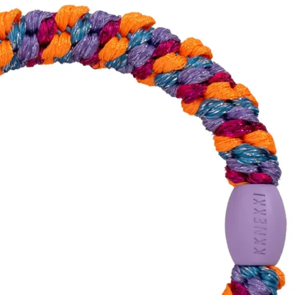 Haargummi KKNEKKI - mix carnival twist lila orange glitter
