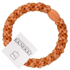 Haargummi KKNEKKI - orange glitter gestreift