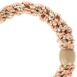 Haargummi KKNEKKI - peach coral beige glitter