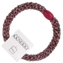 Haargummi KKNEKKI - rosenholz rot glitter