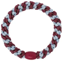 Haargummi KKNEKKI - rosewood seablue glitter gestreift