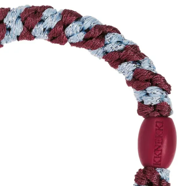 Haargummi KKNEKKI - rosewood seablue glitter gestreift