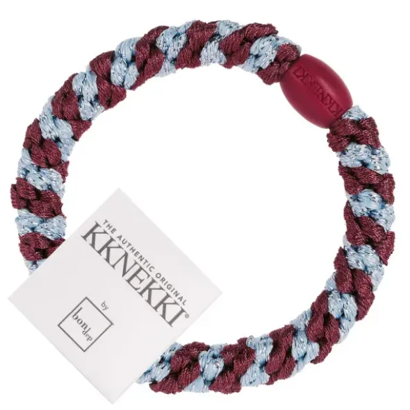 Haargummi KKNEKKI - rosewood seablue glitter gestreift
