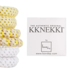 Haargummi KKNEKKI Slim 6er-Set - bundle 16 gelb, weiß