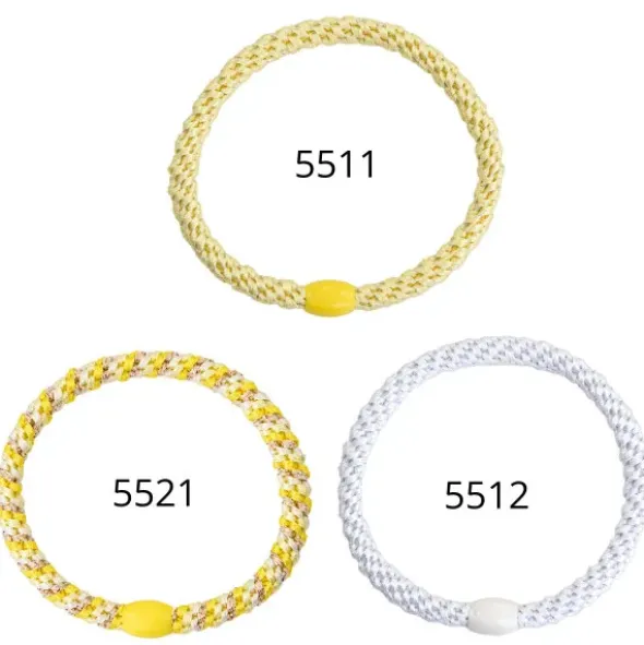 Haargummi KKNEKKI Slim 6er-Set - bundle 16 gelb, weiß