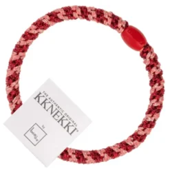 Haargummi KKNEKKI Slim - Mix coral bordeaux glitter
