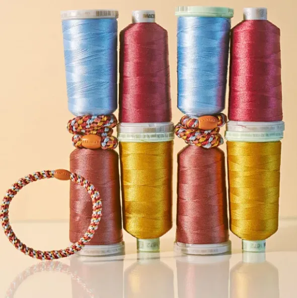 Haargummi KKNEKKI Slim - Mix terracotta teal