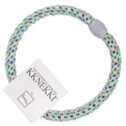 Haargummi KKNEKKI Slim - Mix teal gold glitter