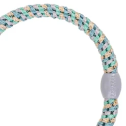 Haargummi KKNEKKI Slim - Mix teal gold glitter