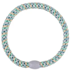 Haargummi KKNEKKI Slim - Mix teal gold glitter