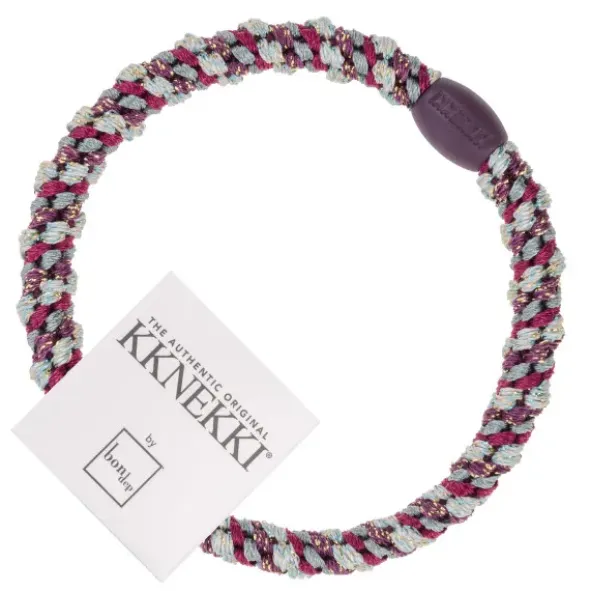 Haargummi KKNEKKI Slim - Mix violett hellblau glitter