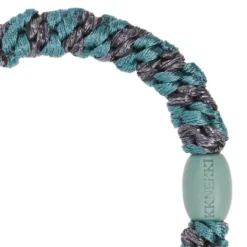 Haargummi KKNEKKI - teal stahlgrau glitter gestreift
