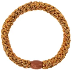 Haargummi KKNEKKI - terracotta orange glitter