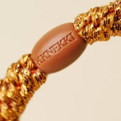Haargummi KKNEKKI - terracotta orange glitter