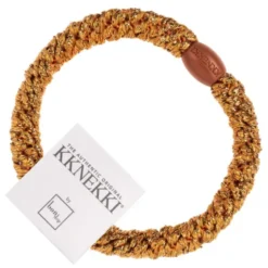 Haargummi KKNEKKI - terracotta orange glitter
