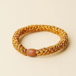 Haargummi KKNEKKI - terracotta orange glitter