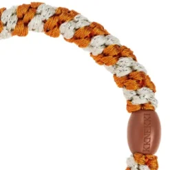 Haargummi KKNEKKI - terracotta elfenbein glitter gestreift