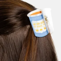 Haarklammer Kaffee – Haarclip Coffee to go 7 cm aus Kunststoff