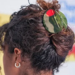 Haarklammer Olive