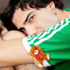 Haarklammer Teddy Bär braun – großer Haarclip 7 cm aus Kunststoff