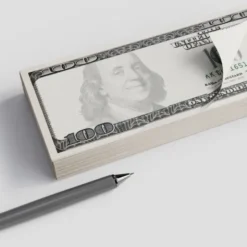 Haftnotizblock Geldscheine 100 Dollar Noten
