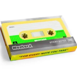 Haftnotizblock Retro Kassette – 150 Sticky Notes im Kassetten Design