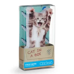 Haftnotizzettel Cat in a Box