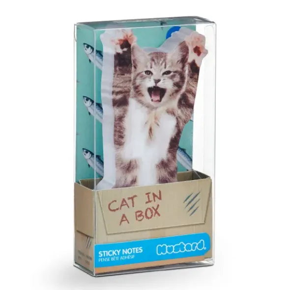Haftnotizzettel Cat in a Box
