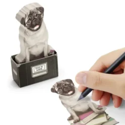 Haftnotizzettel Dog in a Box