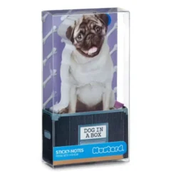 Haftnotizzettel Dog in a Box