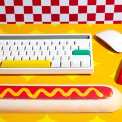 Handgelenkauflage Tastatur - Hot Dog 40 cm