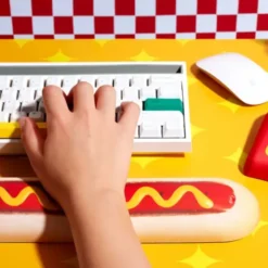 Handgelenkauflage Tastatur - Hot Dog 40 cm