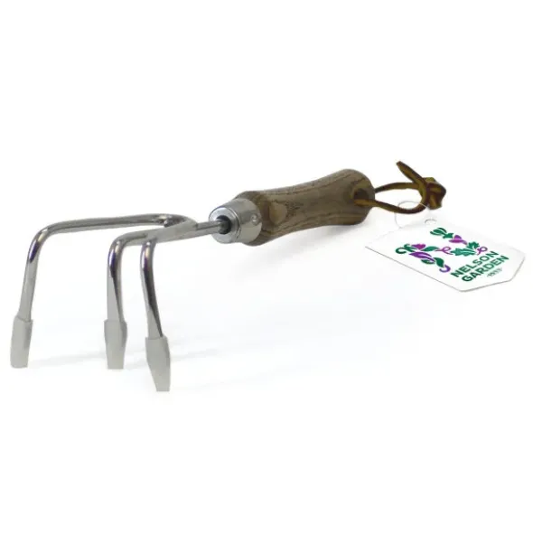 Handharke Edelstahl mit Holzgriff (FSC)